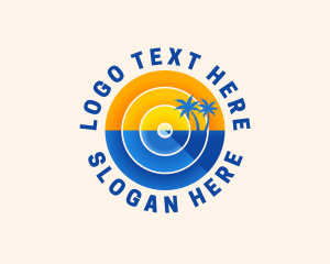 Tourism - Beach Island Resort logo design