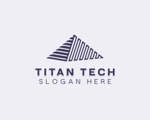 Tech Studio Pyramid logo design