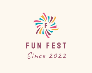 Fest - Festive Firework Display logo design