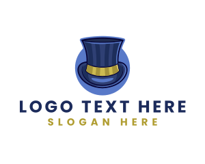 Abraham Lincoln - Magician Top Hat logo design