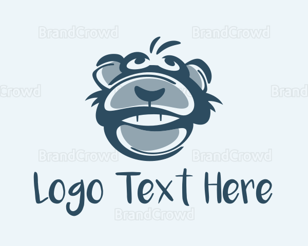 Monkey Chimp Face Logo