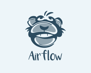 Monkey Chimp Face  logo design