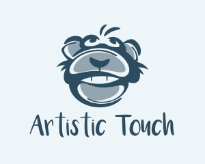 Monkey Chimp Face  logo design