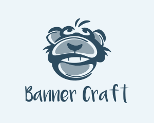 Monkey Chimp Face  logo design