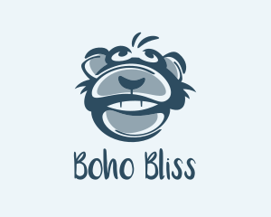 Monkey Chimp Face  logo design