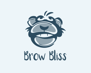 Monkey Chimp Face  logo design