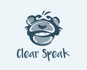 Monkey Chimp Face  logo design