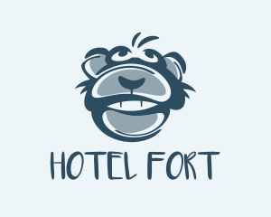 Monkey Chimp Face  logo design