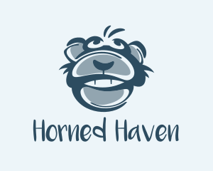 Monkey Chimp Face  logo design