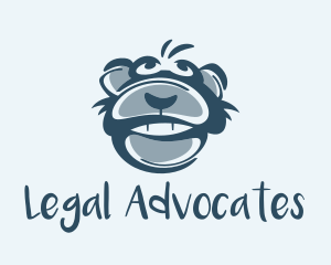 Monkey Chimp Face  logo design