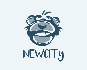 Monkey Chimp Face  logo design