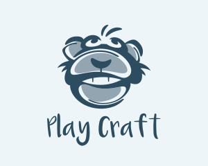 Monkey Chimp Face  logo design