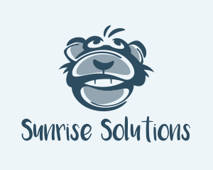 Monkey Chimp Face  logo design