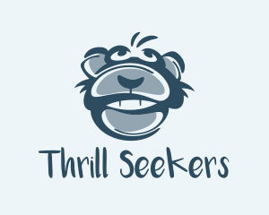 Monkey Chimp Face  logo design