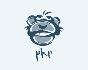 Monkey Chimp Face  logo design