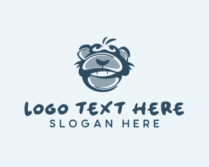 Monkey Chimp Face  logo design