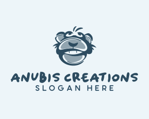 Monkey Chimp Face  logo design