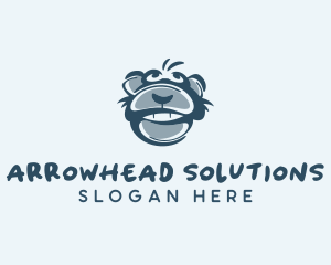 Monkey Chimp Face  logo design