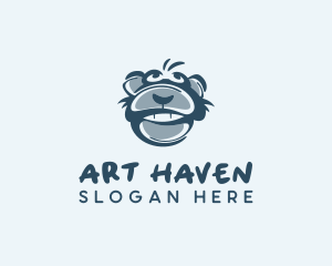 Monkey Chimp Face  logo design