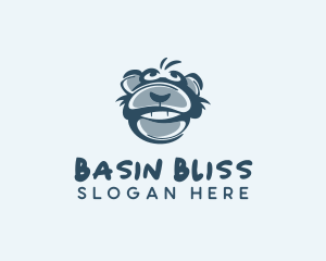 Monkey Chimp Face  logo design