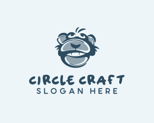 Monkey Chimp Face  logo design