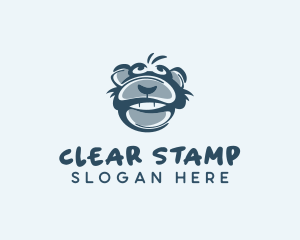 Monkey Chimp Face  logo design