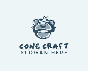 Monkey Chimp Face  logo design