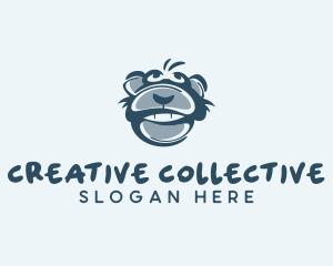 Monkey Chimp Face  logo design