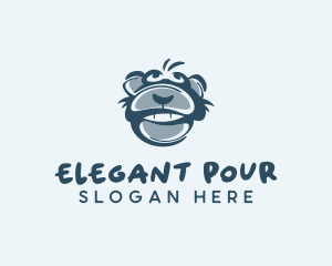 Monkey Chimp Face  logo design