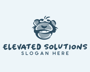 Monkey Chimp Face  logo design