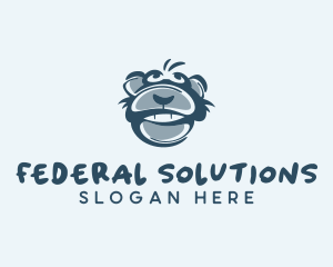 Monkey Chimp Face  logo design