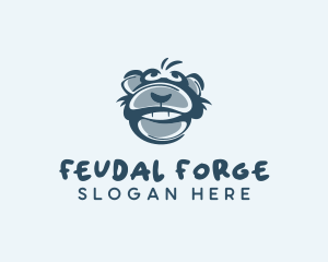 Monkey Chimp Face  logo design