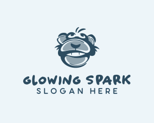 Monkey Chimp Face  logo design