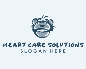 Monkey Chimp Face  logo design