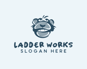 Monkey Chimp Face  logo design