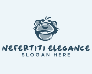 Monkey Chimp Face  logo design