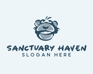 Monkey Chimp Face  logo design