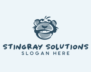 Monkey Chimp Face  logo design