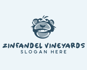 Monkey Chimp Face  logo design