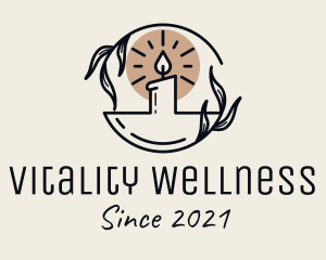 Organic Aromatherapy Candle  logo design