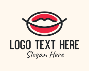 Lip Balm - Lips Mouth Makeup logo design