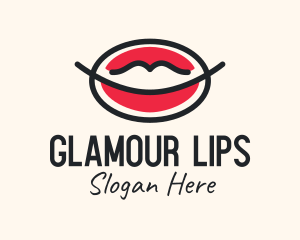 Lips Mouth Makeup  logo design