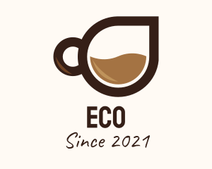 Brewed Coffee - Coffee Droplet Cup logo design