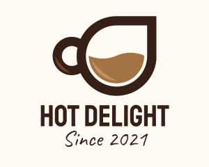 Coffee Droplet Cup  logo design