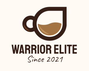 Cappuccino - Coffee Droplet Cup logo design