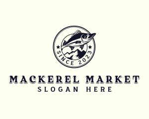 Mackerel - Tuna Mackerel Fishing logo design