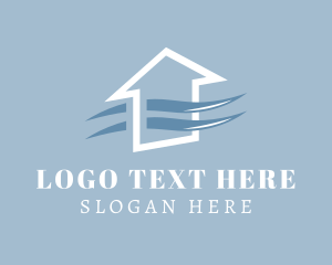 Blue - Home Ventilation System logo design