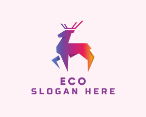 Gradient Wild Stag Logo