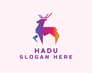Gradient Wild Stag Logo