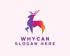 Gradient Wild Stag Logo